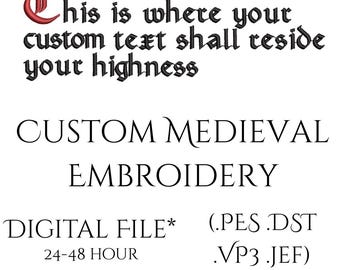 中世ゴシック様式のカスタム刺繍データ作成（デジタルファイル）