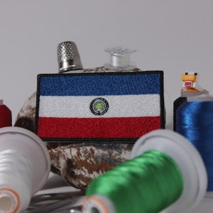 Paraguay Iron On Embroidered Flag