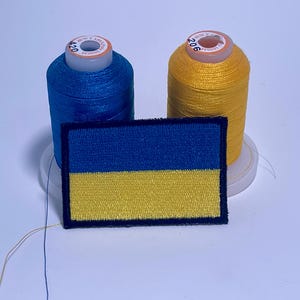 Abzeichen, Ukraine Aufnäher zum Aufnähen, Aufnäher, gestickte Ukraine Flagge