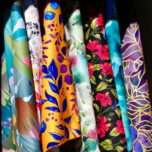 Hikerchiefs.  Many beautiful designs to choose from.