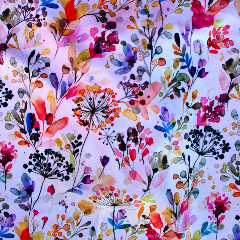 Wild Grasses Watercolor Floral
Fabric by Ninola Design