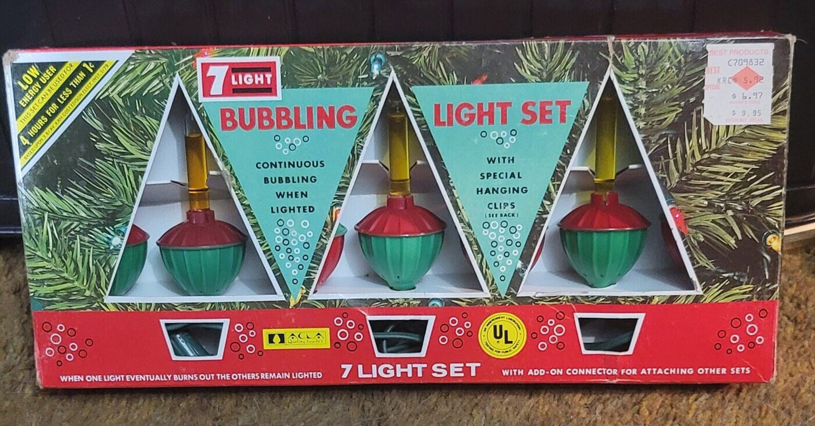 Vintage Bubble Light set