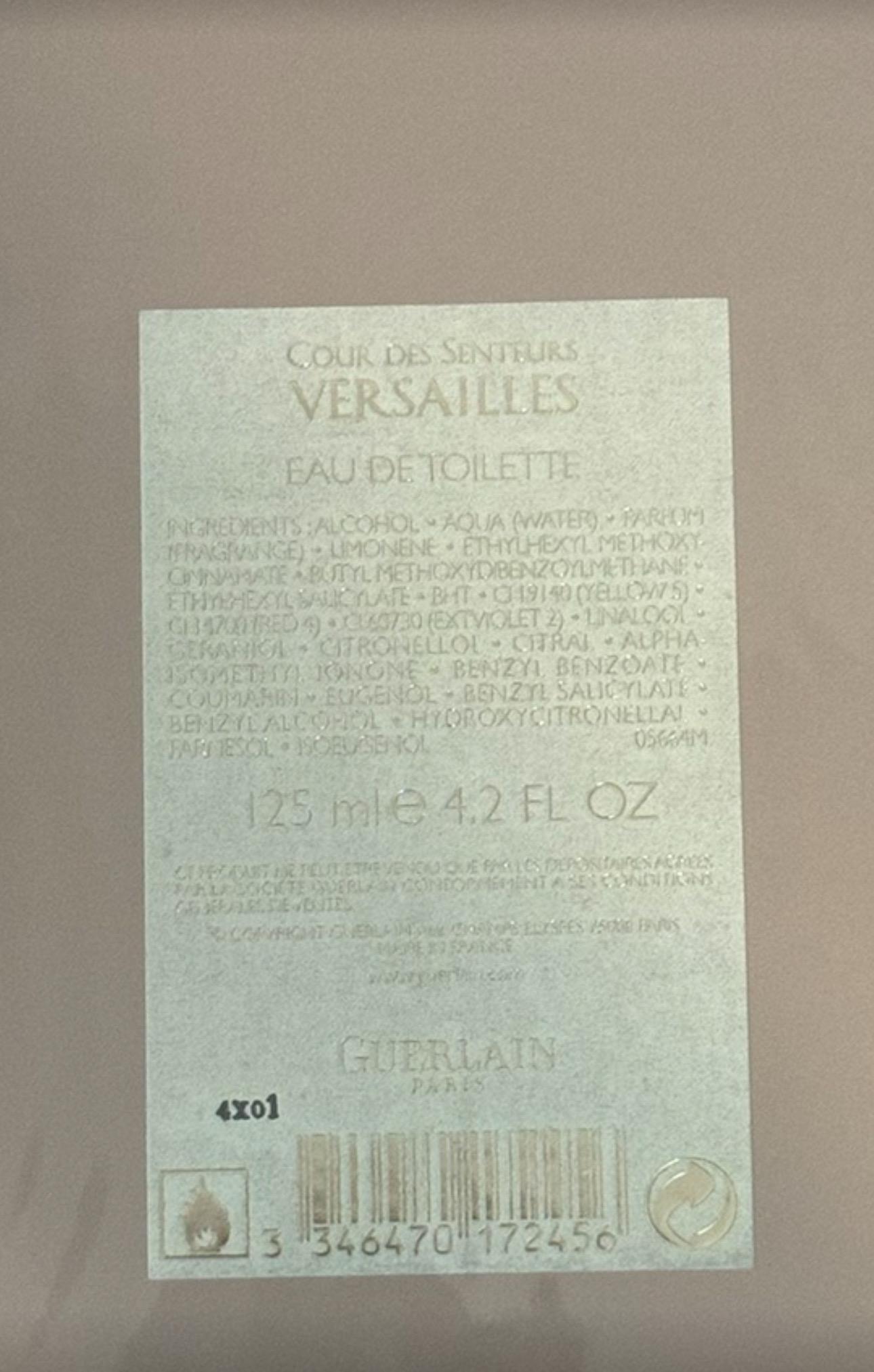 GUERLAIN Cour Des Senteurs Versailles , VTG 125ml - Etsy