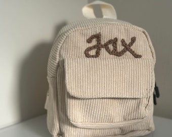 Hand Embroidered Mini Personalised Backpack | Baby, Toddler and Children's Bag