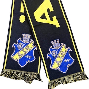 Scarf aik sweden calcio football club handmade supporter champions scarves soccer GIFT jersey fan