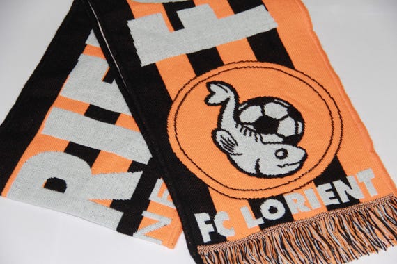 Scarf Fc Lorient France Football Club Handmade Supporter Champions