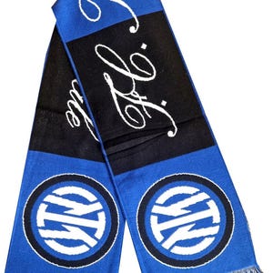 Scarf inter milan internacionale milano italy football club handmade supporter champions scarves soccer GIFT jersey fan
