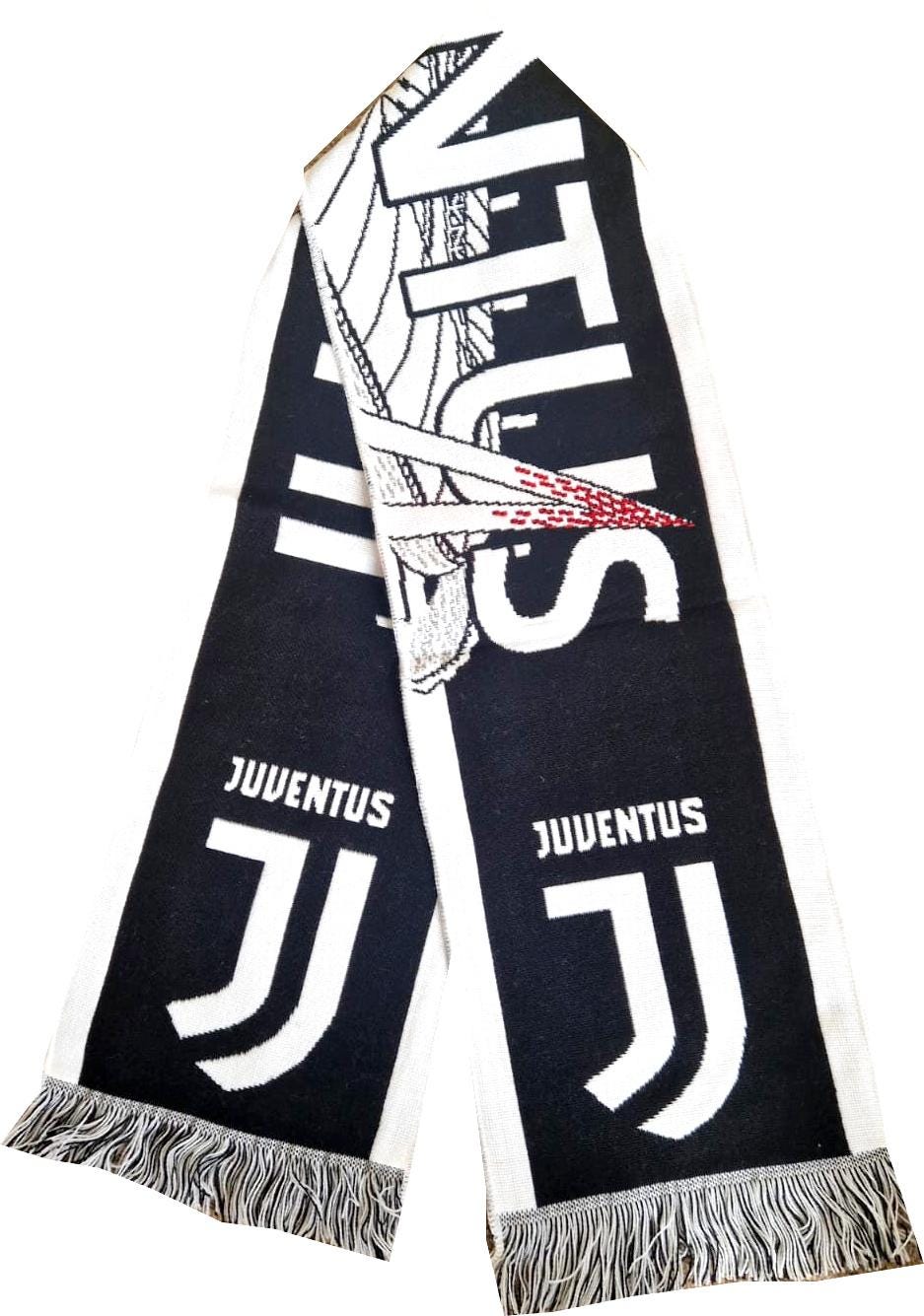 Scarf juventus italy calcio football club handmade supporter champions scarves soccer GIFT jersey fan