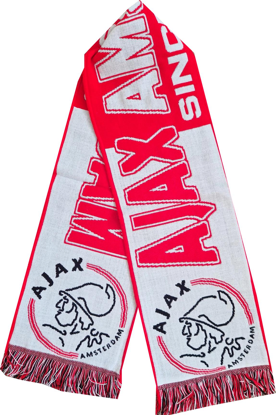 Scarf ajax amsterdam holland football club handmade supporter champions scarves soccer GIFT jersey fan