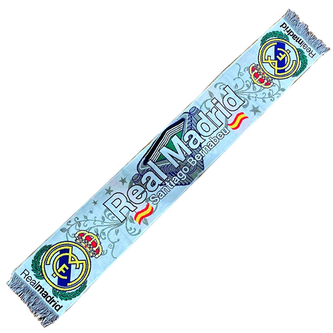 【vintage Real Madrid football scarf】 Official Vintage Scarf Champions League Final 20-5-1998 Real