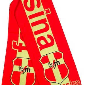 Scarf fc messina italy calcio football club handmade supporter champions scarves soccer GIFT jersey fan
