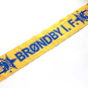 Scarf brondby denmark calcio football club handmade supporter champions scarves soccer GIFT jersey fan