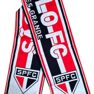 Scarf sao paulo brazil football club handmade supporter champions scarves soccer GIFT jersey fan