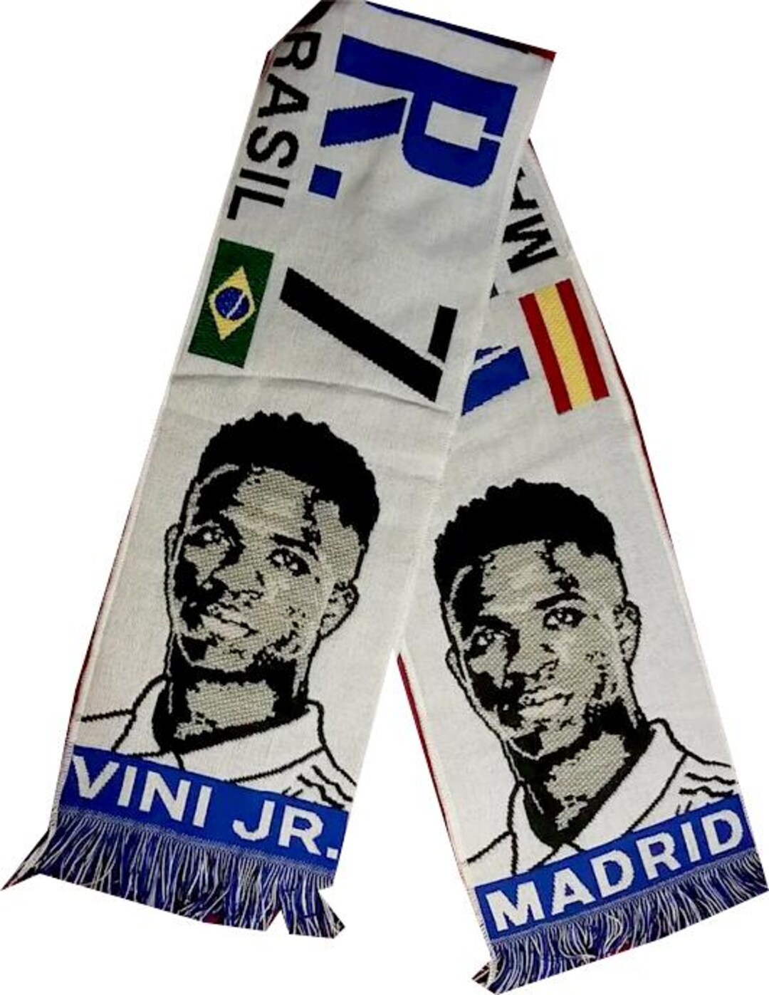 【vintage Real Madrid football scarf】 Vintage Official Real Madrid Football Scarf By Kelme Pride