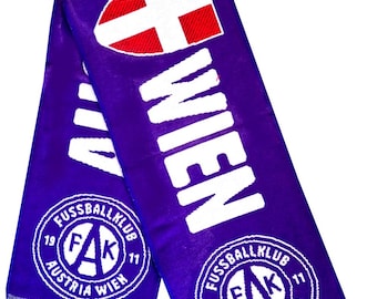 Scarf wien austria football club handmade supporter champions scarves soccer GIFT jersey fan