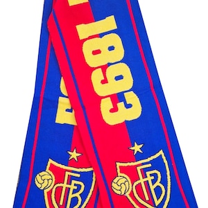 Scarf fc basel switzerland calcio football club handmade supporter champions scarves soccer GIFT jersey fan