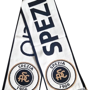 Scarf spezia italy calcio football club handmade supporter champions scarves soccer GIFT jersey fan