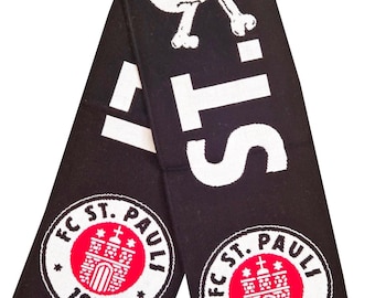 Halstuch St. Pauli Fussball-Verein Fan von St. Pauli - Handgefertigter Fan Schals Meister Schals Fussball GESCHENK Trikot Fan