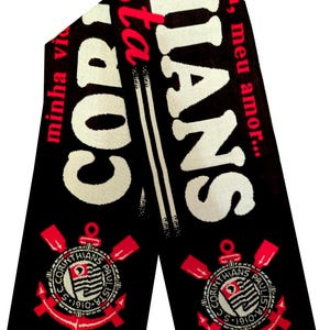 Scarf corinthians brazil football club handmade supporter champions scarves soccer GIFT jersey fan