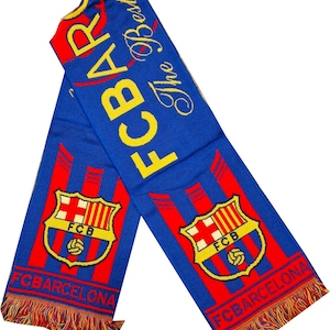 Scarf Fc Barcelona Spain Espana Calcio Sciarpa Scarves Gift