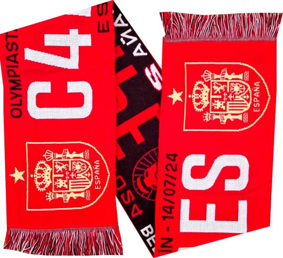 Bandera España Eurocopa 2024 - 100x70 Cm, Poliéster, Celebra La Victoria De La Selección Española