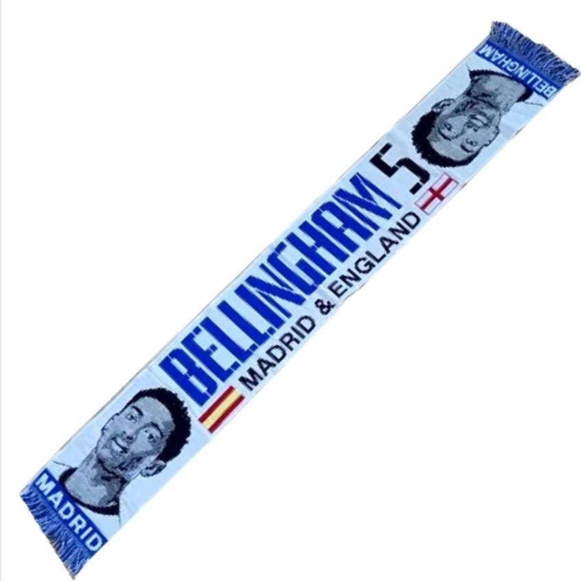Scarf Jude Bellingham Real Madrid Handmade Spain Supporter