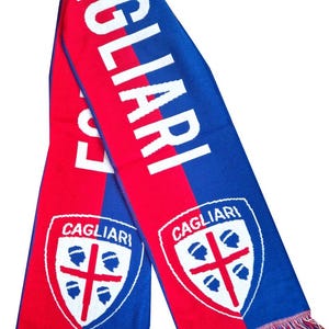 Scarf cagliari italy calcio football club handmade supporter champions scarves soccer GIFT jersey fan