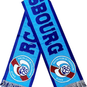 Scarf racing club strasbourg france schal scarves gift 100% Acrylic  FAN jersey flag bandana