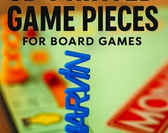 PETG Plastic Board Game Pawns – Customized for Monopoly, Cluedo, and Carcassonne (1 pc)