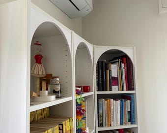 Insert d'arche IKEA Billy & Kallax – Décoration d'étagère d'angle incurvée – Astuce pour arche de bibliothèque – Conception imprimée en 3D