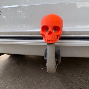 1 pc-Skull Tow Hitch Cover–Custom Car & Trailer Ball Cap | Fits 50mm Tow Ball | Anti-Theft Screws (Hex Key)|Gothic Auto Accessory(Mat: PETG) image 3