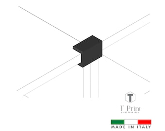 1 pc - 3D Printed Bookshelf Connector Brackets - PETG Furniture Joiners for Library Shelves and Bookcases