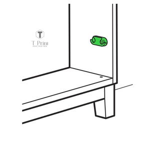 4 pcs-Guide hinge for IKEA Hemnes and IKEA Ställ shoe cabinets  Replacement Part 110364-10099877 (Material:PETG)