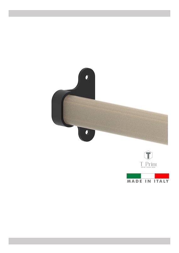 2 pièces - Support pour tringle de suspension pour meubles Ikea KOMPLEMENT et PAX (ancienne version) | Support de remplacement durable - code Ikea 12571 ou 21590 | (Matière : PETG) - France