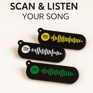 Llavero de Spotify personalizado: accesorio musical escaneable (3 unidades)