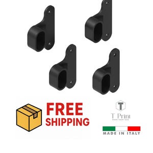 Stöd för upphängningsstång för Ikea KOMPLEMENT och PAX (gammal version) | Hållbart reservfäste - ikea-kod 12571 eller 21590|- PAKET - (Matta:Petg)