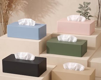 Modern 3D Printed Tissue Box Cover – Smooth Minimalist Design, Home & Bathroom Decor