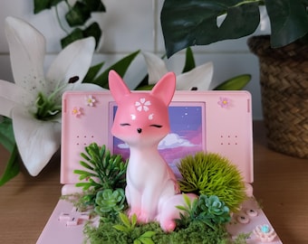 Terrarium rose Renard kitsune