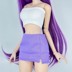 Smart doll clothes Miniskirt Pink and Purple
