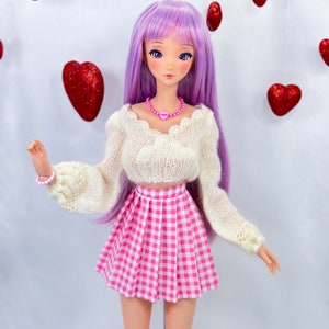 Smart doll clothes pleated skirt in different designs