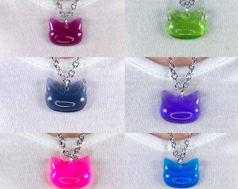 Smart Doll Chain Necklace with Cat Charm in colors