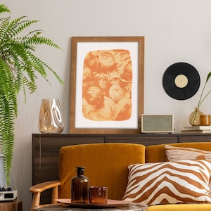 Roses Anthotype Digital Download Botanical Art Print Original Home Decor Printable Alternative Photography Wall Art Turmeric Natural Pigment