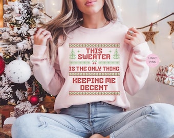 Funny Ugly Christmas Sweater, Xmas Sweatshirt, Ugly Holiday Party, Ugly Xmas Crewneck, Funny Ugly Sweater, Christmas Sweatshirt, Xmas Gift