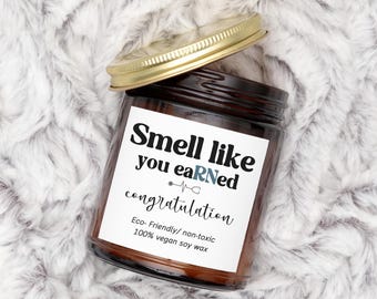 Registered Nurse Candle Gift, Nurse Candle, Gift for Daughter, Funny New Nurse, Gift RN, Candle Graduation Gift, Future Nurse, rn candle