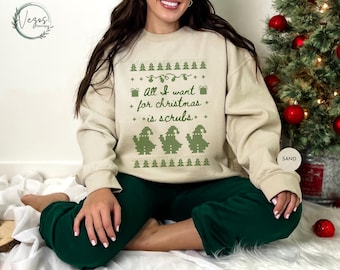 Nurse Ugly Christmas Sweater, Funny RN Holiday Sweatshirt, Ugly Xmas Party Shirt, Christmas sweater, Gift for Nurse  Nurse Ugly Christmas