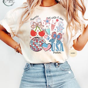 Comfort Colors® 4th of july shirt, America Shirt, Fourth of July Shirt, 4th of July, Patriotic Shirt, America Est Shirt, Red White and Blue