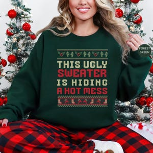 Funny Ugly Christmas Sweater, Xmas Sweatshirt, Ugly Holiday Party, Ugly Xmas Crewneck, Funny Ugly Sweater, Christmas Sweatshirt, Xmas Gift