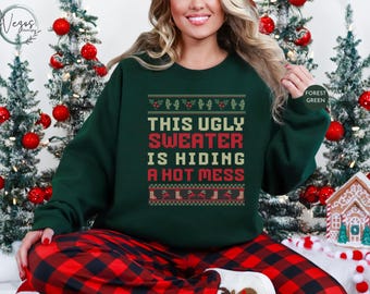 Funny Ugly Christmas Sweater, Xmas Sweatshirt, Ugly Holiday Party, Ugly Xmas Crewneck, Funny Ugly Sweater, Christmas Sweatshirt, Xmas Gift