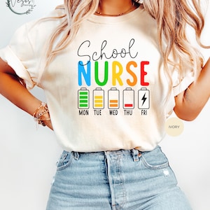 School Nurse Comfort Colors® Shirt, School Nurse Tshirt, School Nurse Gift, School Nurse&#39;s Day, Nurse Appreciation Gift, new school nurse.
