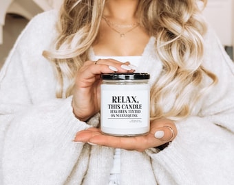 Relax this candle has been tested on mannequins apricot wax candle, funny candle for nurses, gag candle for nurse,registered nurse, wax melt